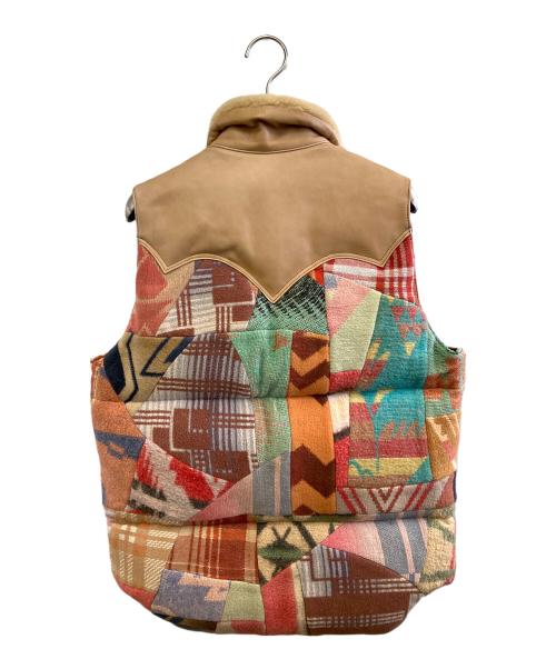 RockyMountainFeatherBed（ロッキーマウンテンフェザーベッド）RockyMountainFeatherBed (ロッキーマウンテンフェザーベッド) パッチワークダウンベスト マルチカラー サイズ:36の古着・服飾アイテム