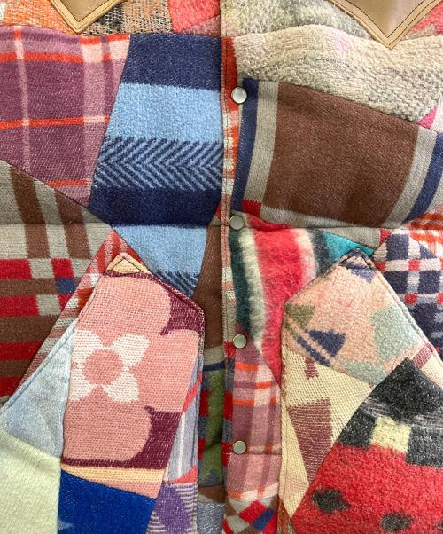 RockyMountainFeatherBed（ロッキーマウンテンフェザーベッド）RockyMountainFeatherBed (ロッキーマウンテンフェザーベッド) パッチワークダウンベスト マルチカラー サイズ:36の古着・服飾アイテム