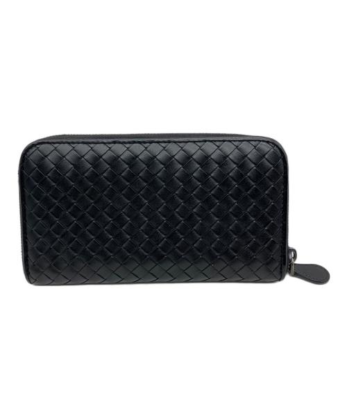 BOTTEGA VENETA（ボッテガベネタ）BOTTEGA VENETA (ボッテガベネタ) ラウンドファスナー長財布 ブラックの古着・服飾アイテム