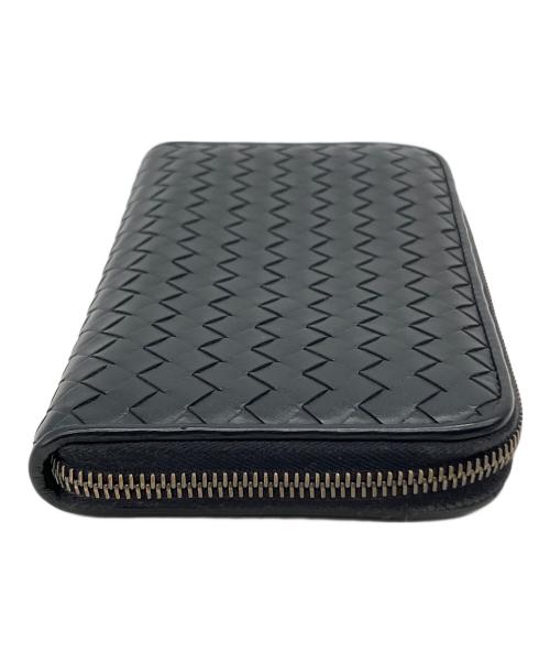 BOTTEGA VENETA（ボッテガベネタ）BOTTEGA VENETA (ボッテガベネタ) ラウンドファスナー長財布 ブラックの古着・服飾アイテム