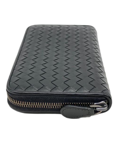 BOTTEGA VENETA（ボッテガベネタ）BOTTEGA VENETA (ボッテガベネタ) ラウンドファスナー長財布 ブラックの古着・服飾アイテム