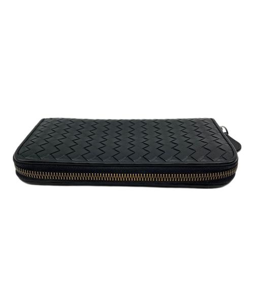 BOTTEGA VENETA（ボッテガベネタ）BOTTEGA VENETA (ボッテガベネタ) ラウンドファスナー長財布 ブラックの古着・服飾アイテム
