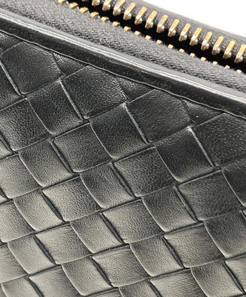 BOTTEGA VENETA（ボッテガベネタ）BOTTEGA VENETA (ボッテガベネタ) ラウンドファスナー長財布 ブラックの古着・服飾アイテム