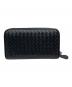 BOTTEGA VENETA (ボッテガベネタ) ラウンドファスナー長財布 ブラック：20000円
