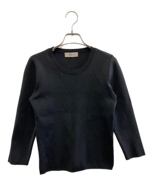 JUSGLITTY（ジャスグリッティー）JUSGLITTY (ジャスグリッティー) 薄手カーディガン ブラック サイズ:2の古着・服飾アイテム