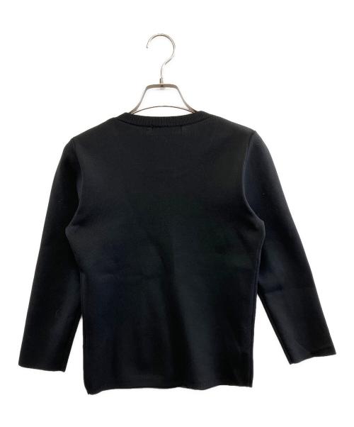 JUSGLITTY（ジャスグリッティー）JUSGLITTY (ジャスグリッティー) 薄手カーディガン ブラック サイズ:2の古着・服飾アイテム