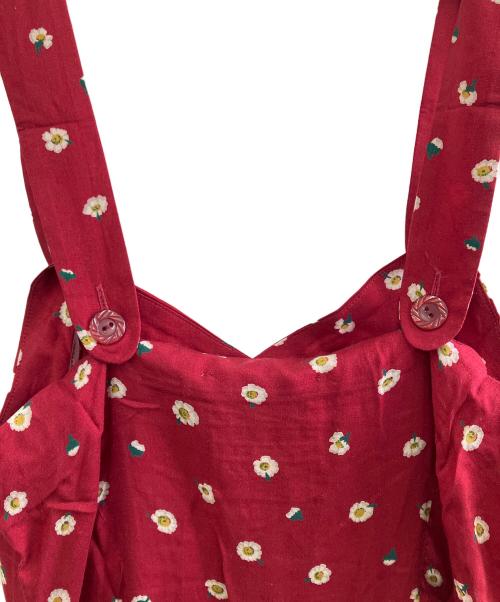 MUVEIL（ミュベール）MUVEIL (ミュベール) ノースリーブ・キャミソールワンピース レッド サイズ:36 未使用品の古着・服飾アイテム