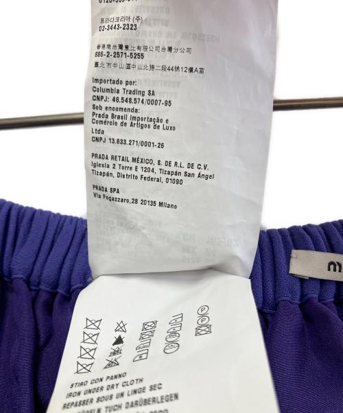 MIU MIU（ミュウミュウ）MIU MIU (ミュウミュウ) ミニスカート パープル サイズ:38の古着・服飾アイテム