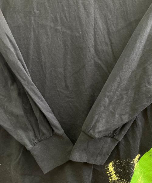 Y-3（ワイスリー）Y-3 (ワイスリー) 長袖カットソー ブラック×グリーン サイズ:XSの古着・服飾アイテム