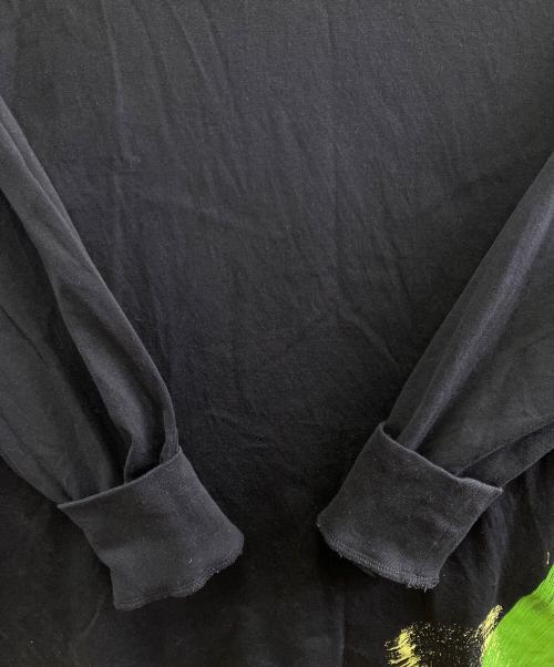 Y-3（ワイスリー）Y-3 (ワイスリー) 長袖カットソー ブラック×グリーン サイズ:XSの古着・服飾アイテム