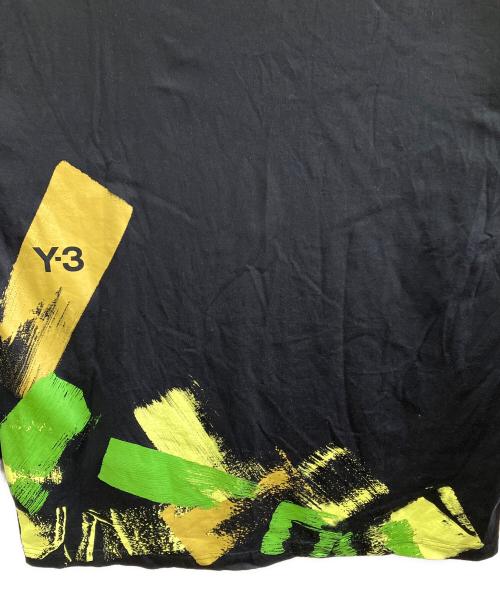 Y-3（ワイスリー）Y-3 (ワイスリー) 長袖カットソー ブラック×グリーン サイズ:XSの古着・服飾アイテム