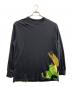 Y-3（ワイスリー）の古着「長袖カットソー」｜ブラック×グリーン