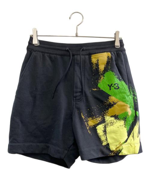 Y-3（ワイスリー）Y-3 (ワイスリー) ハーフパンツ ブラック×グリーン サイズ:XSの古着・服飾アイテム