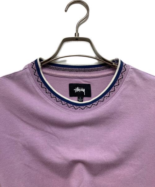 stussy（ステューシー）stussy (ステューシー) 半袖カットソー パープル サイズ:Lの古着・服飾アイテム