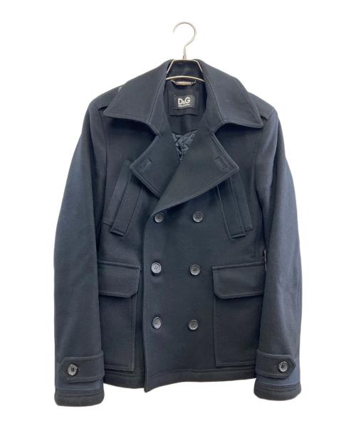 DOLCE & GABBANA（ドルチェ＆ガッバーナ）DOLCE & GABBANA (ドルチェ＆ガッバーナ) Pコート ブラック サイズ:44の古着・服飾アイテム