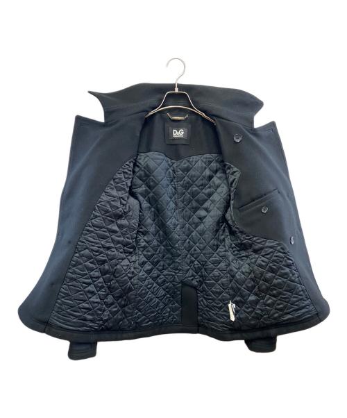 DOLCE & GABBANA（ドルチェ＆ガッバーナ）DOLCE & GABBANA (ドルチェ＆ガッバーナ) Pコート ブラック サイズ:44の古着・服飾アイテム