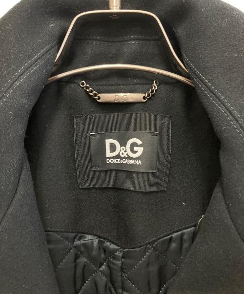 DOLCE & GABBANA（ドルチェ＆ガッバーナ）DOLCE & GABBANA (ドルチェ＆ガッバーナ) Pコート ブラック サイズ:44の古着・服飾アイテム