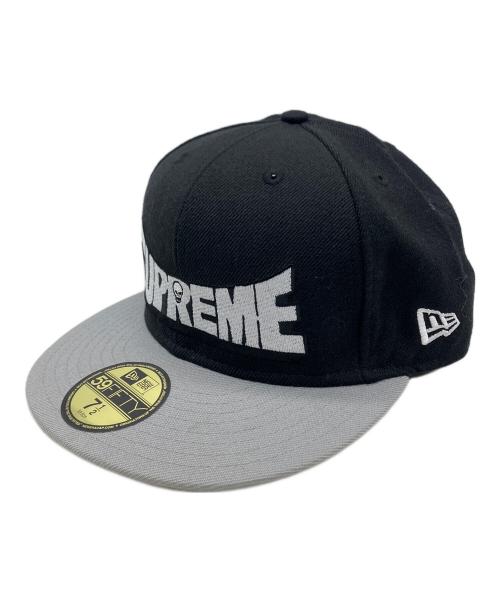 SUPREME（シュプリーム）SUPREME (シュプリーム) New Era (ニューエラ) キャップ ブラック×グレー サイズ:7 1/2の古着・服飾アイテム