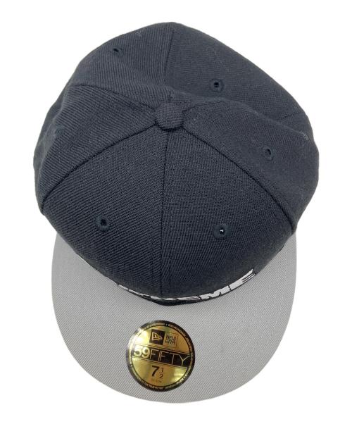 SUPREME（シュプリーム）SUPREME (シュプリーム) New Era (ニューエラ) キャップ ブラック×グレー サイズ:7 1/2の古着・服飾アイテム