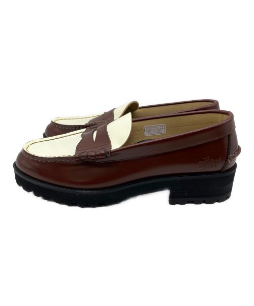 kenford（ケンフォード）kenford (ケンフォード) ローファー ブラウン×ホワイト サイズ:24 1/2の古着・服飾アイテム