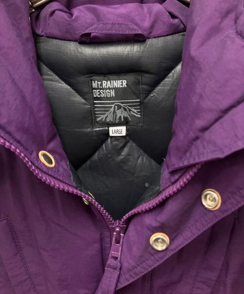 Mt. Rainier Design（マウントレイニアデザイン）Mt. Rainier Design (マウントレイニアデザイン) ダウンジャケット パープル サイズ:Lの古着・服飾アイテム