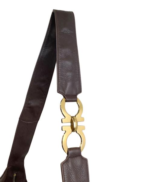 Salvatore Ferragamo（サルヴァトーレ フェラガモ）Salvatore Ferragamo (サルヴァトーレ フェラガモ) ワンショルダーバッグ ダークブラウンの古着・服飾アイテム