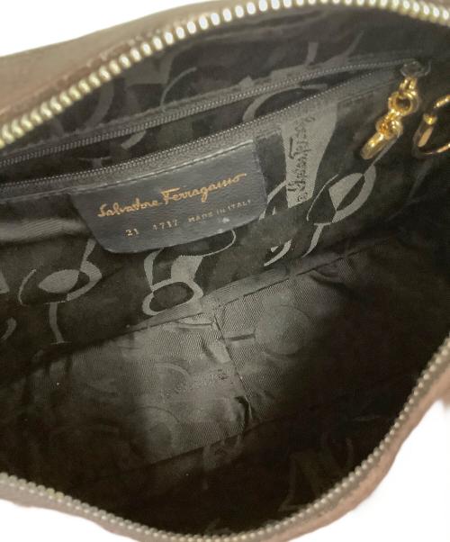 Salvatore Ferragamo（サルヴァトーレ フェラガモ）Salvatore Ferragamo (サルヴァトーレ フェラガモ) ワンショルダーバッグ ダークブラウンの古着・服飾アイテム