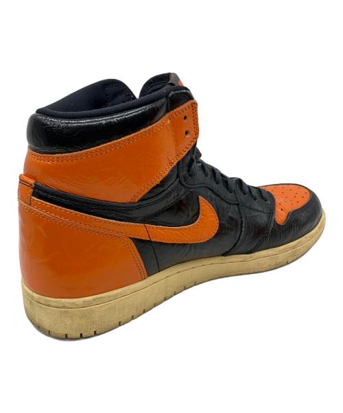 NIKE（ナイキ）NIKE (ナイキ) ハイカットスニーカー ブラック×オレンジ サイズ:28の古着・服飾アイテム
