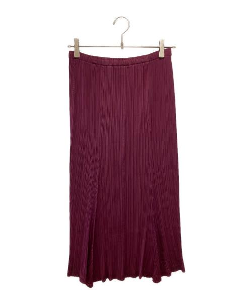 ISSEY MIYAKE FETE（イッセイミヤケフェット）ISSEY MIYAKE FETE (イッセイミヤケフェット) プリーツスカート バーガンディー サイズ:2の古着・服飾アイテム