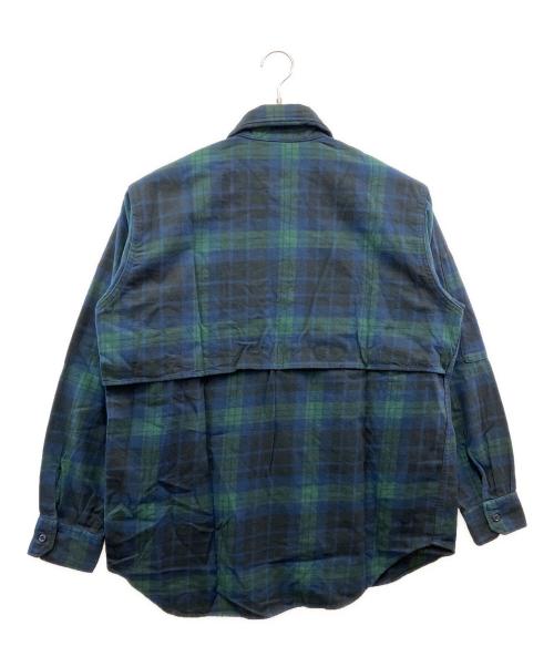 Engineered Garments（エンジニアド ガーメンツ）Engineered Garments (エンジニアド ガーメンツ) ワークシャツ ブルー×グリーン サイズ:S 未使用品の古着・服飾アイテム