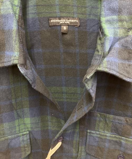 Engineered Garments（エンジニアド ガーメンツ）Engineered Garments (エンジニアド ガーメンツ) ワークシャツ ブルー×グリーン サイズ:S 未使用品の古着・服飾アイテム