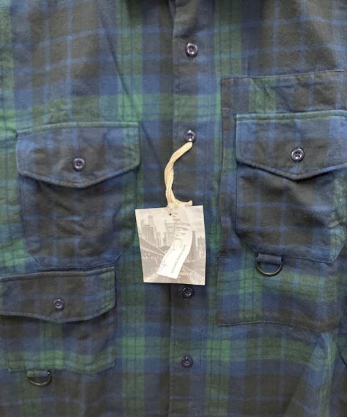 Engineered Garments（エンジニアド ガーメンツ）Engineered Garments (エンジニアド ガーメンツ) ワークシャツ ブルー×グリーン サイズ:S 未使用品の古着・服飾アイテム