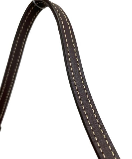 COACH（コーチ）COACH (コーチ) ハンドポーチ レッド×ブラウンの古着・服飾アイテム