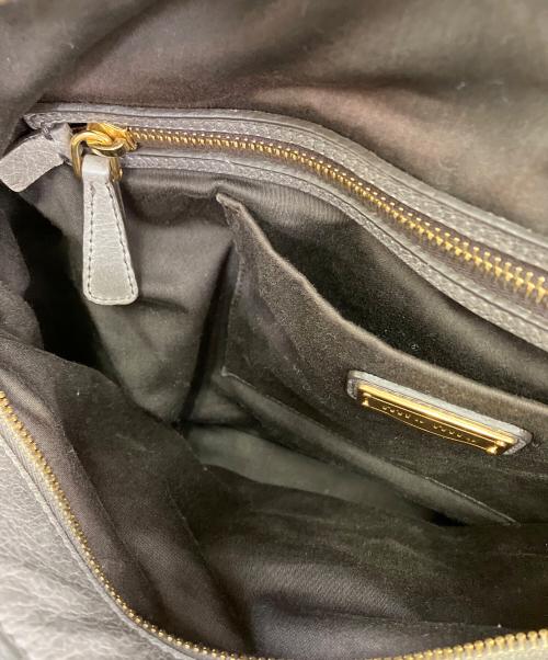 MIU MIU（ミュウミュウ）MIU MIU (ミュウミュウ) レザーバッグ グレーの古着・服飾アイテム