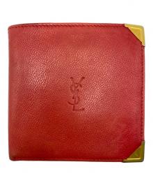 Yves Saint Laurent（イヴサンローラン）の古着「2つ折り財布」｜レッド