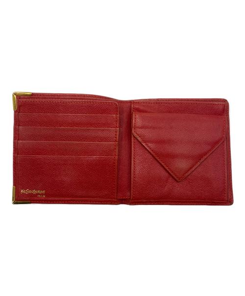 Yves Saint Laurent（イヴサンローラン）Yves Saint Laurent (イヴサンローラン) 2つ折り財布 レッドの古着・服飾アイテム