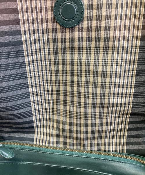 MOTHERHOUSE（マザーハウス）MOTHERHOUSE (マザーハウス) レザーショルダーバッグ グリーンの古着・服飾アイテム