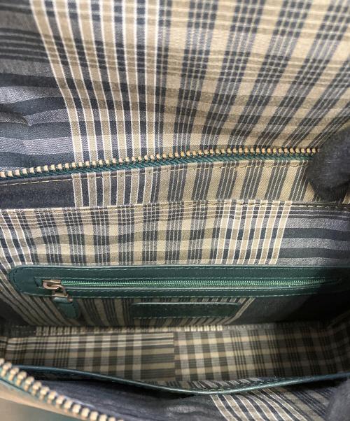MOTHERHOUSE（マザーハウス）MOTHERHOUSE (マザーハウス) レザーショルダーバッグ グリーンの古着・服飾アイテム