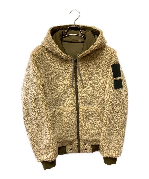 DIESEL（ディーゼル）DIESEL (ディーゼル) リバーシブルボアジャケット カーキ×ベージュ サイズ:Sの古着・服飾アイテム
