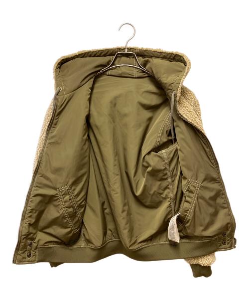 DIESEL（ディーゼル）DIESEL (ディーゼル) リバーシブルボアジャケット カーキ×ベージュ サイズ:Sの古着・服飾アイテム