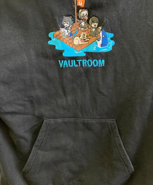 VAULTROOM（ボルトルーム）VAULTROOM (ボルトルーム) アルス・アルマル × k4sen × 夜よいち (アルス・アルマル ×カセン×ヨルヨイチ) プルオーバーパーカー ブラック サイズ:Mの古着・服飾アイテム