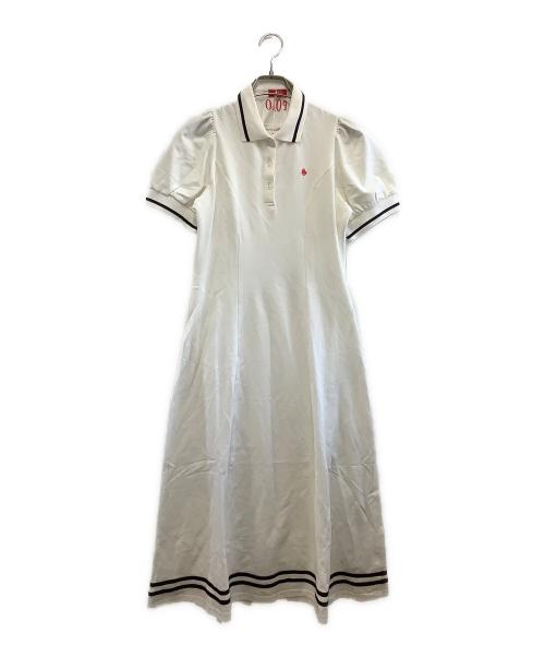 POLO BCS（ポロ・ビーシーエス）POLO BCS (ポロ・ビーシーエス) DazzliN (ダズリン) 半袖ワンピース アイボリー サイズ:F 未使用品の古着・服飾アイテム