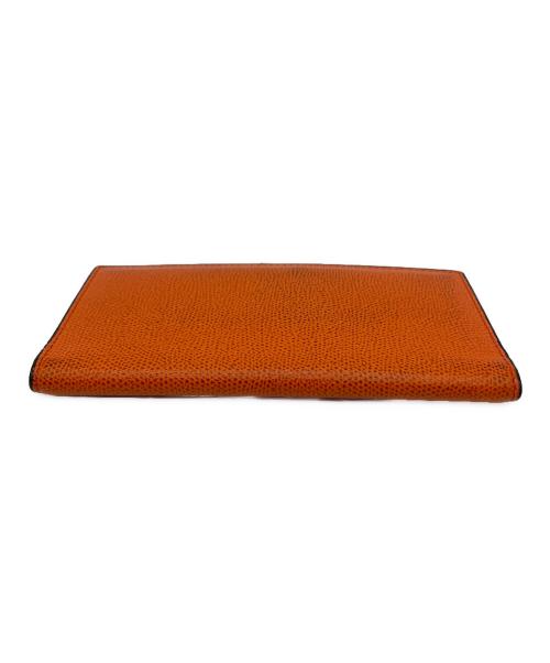 Valextra（ヴァレクストラ）Valextra (ヴァレクストラ) 長財布 オレンジの古着・服飾アイテム