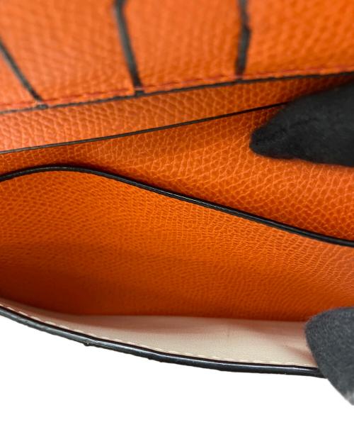 Valextra（ヴァレクストラ）Valextra (ヴァレクストラ) 長財布 オレンジの古着・服飾アイテム