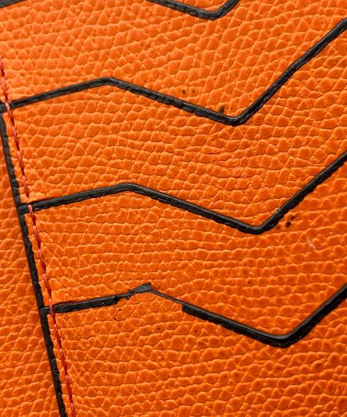 Valextra（ヴァレクストラ）Valextra (ヴァレクストラ) 長財布 オレンジの古着・服飾アイテム