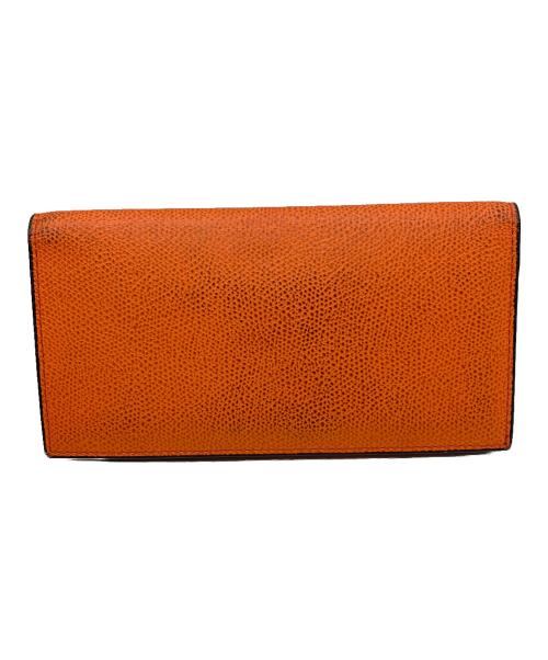 Valextra（ヴァレクストラ）Valextra (ヴァレクストラ) 長財布 オレンジの古着・服飾アイテム