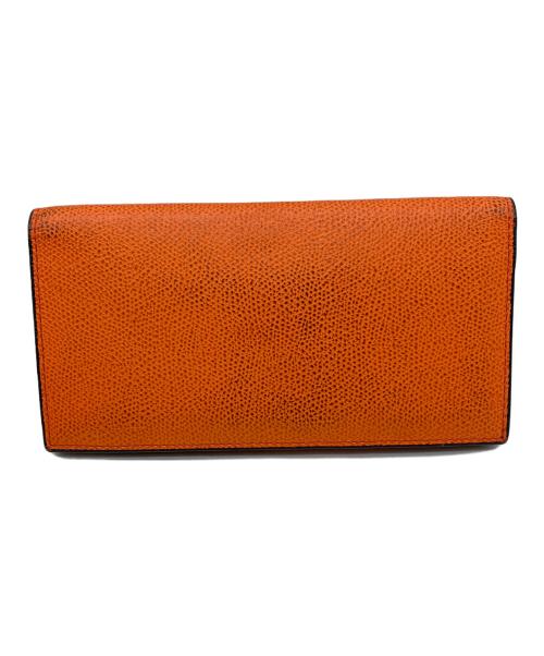 Valextra（ヴァレクストラ）Valextra (ヴァレクストラ) 長財布 オレンジの古着・服飾アイテム