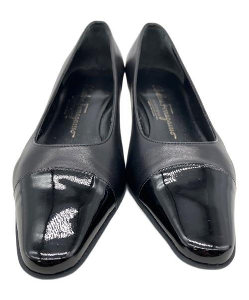 Salvatore Ferragamo（サルヴァトーレ フェラガモ）Salvatore Ferragamo (サルヴァトーレ フェラガモ) パンプス ブラック サイズ:6の古着・服飾アイテム