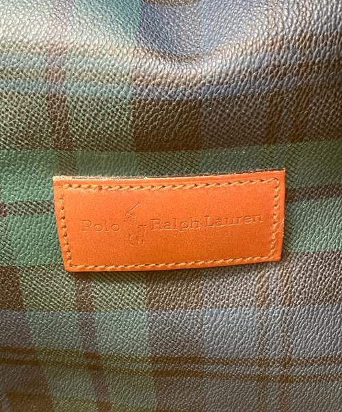 POLO RALPH LAUREN（ポロ・ラルフローレン）POLO RALPH LAUREN (ポロ・ラルフローレン) ボストンバッグ ネイビー×グリーンの古着・服飾アイテム