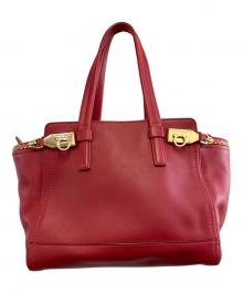 Salvatore Ferragamo（サルヴァトーレ フェラガモ）の古着「ハンドバッグ」｜レッド